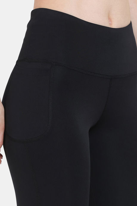 Zelocity Quick Dry Gym Leggings - Jet Black — image 5